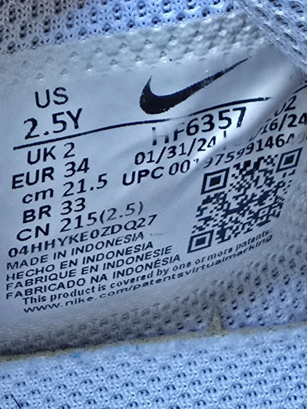 Sz 2.5Y Little Kids NIKE AIR MAX 90 LTR 'Triple White' Running Shoes